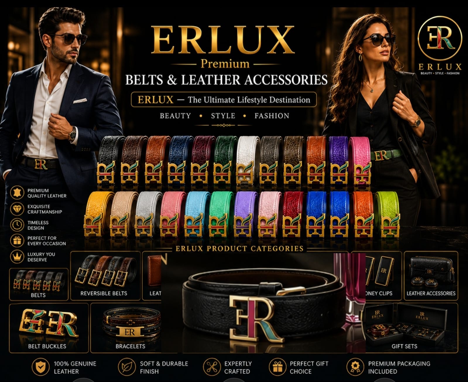 ERLUX Premium Belts & Leather Accessories