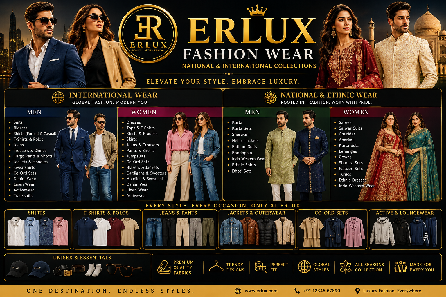 ERLUX Fashion Wear Collections