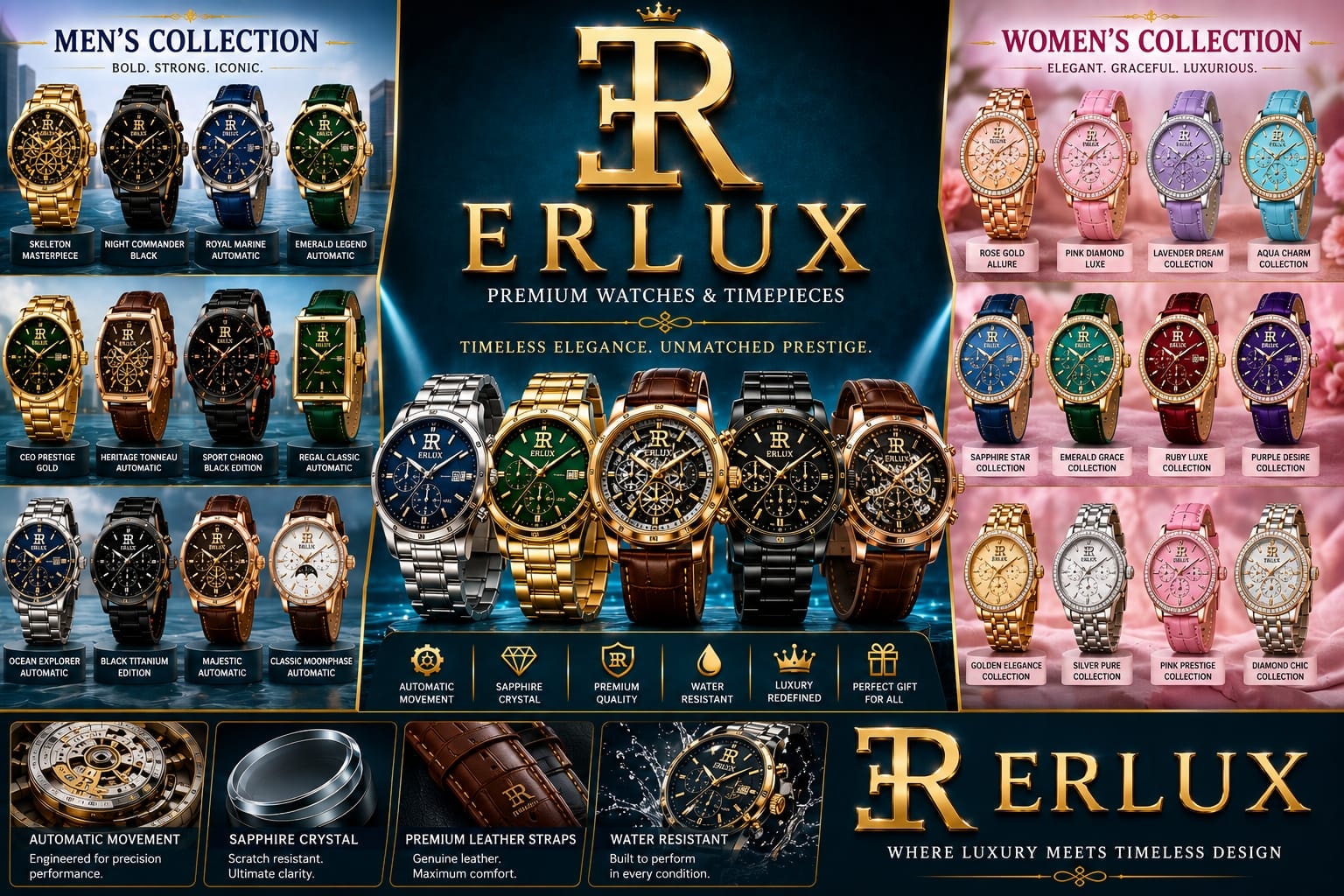 ERLUX Watches — Luxury Timepieces